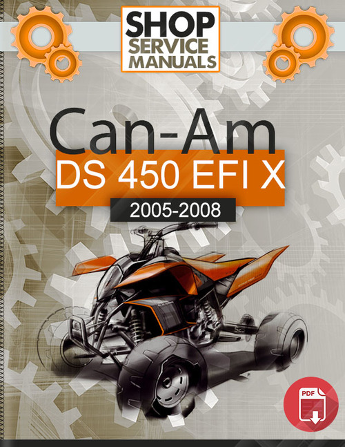 Product picture Can-Am DS 450 EFI X 2005-2008 Service Repair Manual Download